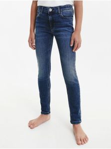 Dunkelblaue Mädchen Skinny Fit Jeans Calvin Klein