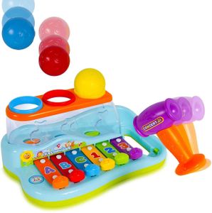 MalPlay Xylophon und Hammerspiel | Spielzeug ab 3 Monaten | Musikspielzeug | Pädagogische Entwicklung | Pädagogisches Geburtstagsgeschenk | für Kinder