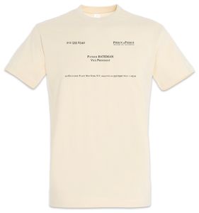 Urban Backwoods Patrick Bateman Card T-Shirt, Größe:2XL