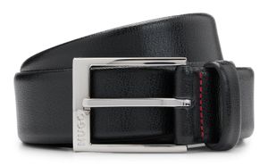 HUGO Gellot Sz35 Leather Belt W110 Black