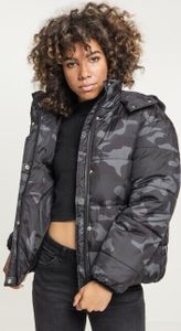 Urban Classics dámska bunda Boyfriend Camo Puffer Jacket Darkcamouflage-5XL