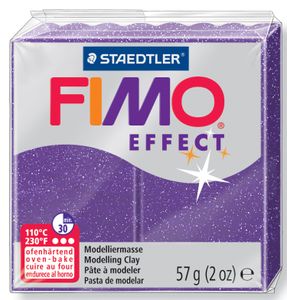 FIMO EFFECT Modelliermasse ofenhärtend glitter lila 57 g