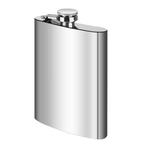 Intirilife Praktischer Edelstahl Flachmann Schnapsfläschchen Getränkebehälter in Silber mit 250 ml Füllmenge - Zum Mitnehmen von Erfrischungen für Unterwegs