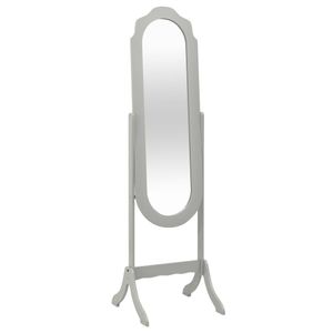 Best Ware® Grau Ergonomie Freistehender Spiegel Grau 46x48x164 cm PERFEKT Standspiegel|Dekoration|Spiegel,46 x 48 x 164 cm Neues Produkt