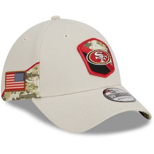 New Era 39THIRTY Cap NFL23 Salute To Service San Francisco 49ers creme S/M