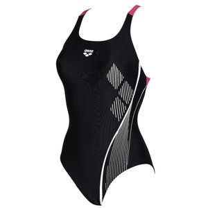 arena Badeanzug Damen Womens Swimmsuit Swim Pro, Farbe:Black, Größe:38