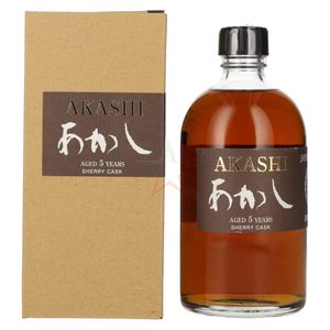 White Oak AKASHI 5 Years Old Single Malt Whisky SHERRY CASK in Geschenkbox 50 %  0,50 lt.