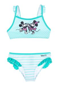 Minnie Mouse 100 Jahre Retro Bikini Bade-Set Badeanzug Bademode, Größe Kids:104