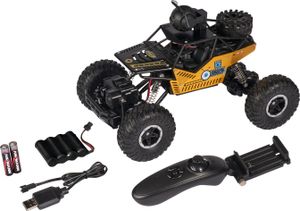 Carson 1:14 Movie App Crawlee 2.4G 100%RTR gold, mit Kamera, ferngesteuerter Crawler, 500404192