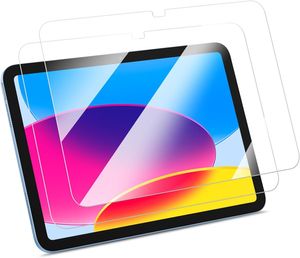 2 Stück Schutzglas Für iPad 10. Generation 10,9 Zoll 2022 Klare HD Bildschirmschutzglas 9H Kratzfeste Displayschutzfolie