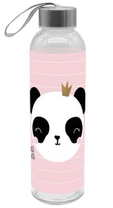 Trinkflasche Panda XOXO 500ml Glas