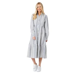 Principles - Midi Hemd Kleid für Damen DH6943 (38 DE) (Elfenbein)