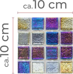 Muster von Glas Schwimmbad Pool Mosaik McNeal Petrol 25