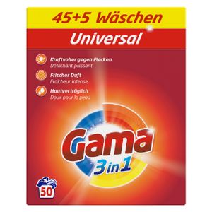 Gama, Proszek do prania, 50 prań (PRODUKT Z NIEMIEC)