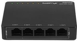 Lanberg DSP3-1005-60W - Unmanaged - Gigabit Ethernet (10/100/1000) - Vollduplex - Power over Ethernet (PoE) - Wandmontage