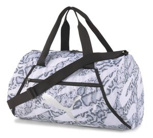 PUMA Uni Sporttasche - AT Essentials Barrel Bag, 27x48x27cm (HxBxT) Weiß