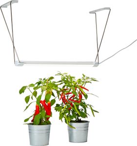 LED Pflanzenlampe mit Metall-Gestell Pflanzenleuchte Innengarten 14W 16h Timer