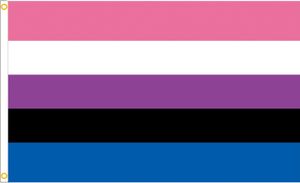 Flaga Tęczowa Lgbt Duża 90X150Cm Genderfluid F4