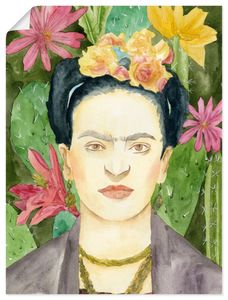 ARTland Poster Frida Kahlo I Größe: 30x40 cm