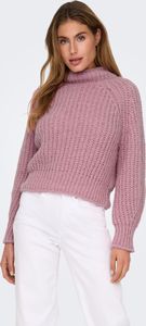 JDY Strickpullover Rollkragen Langarm Gerippte Ärmelbündchen Größe: L