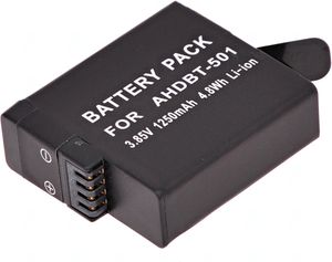 Batéria T6 Power pre GoPro Hero8 Black, Li-Ion, 3,8 V, 1250 mAh (4,8 Wh), čierna