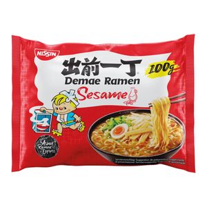 Nissin Demae Ramen Sesam Geschmack Asian Instant Nudelsuppe 100g