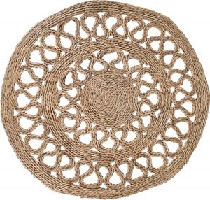 Okrúhla rohož z morskej trávy 80 cm