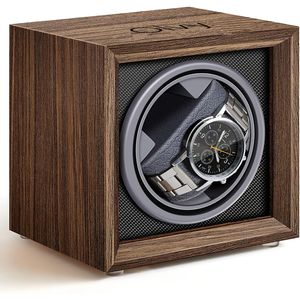 Olvy Uhrenbeweger Holz für Automatikuhren, Extrem Leisem Motor, Watchwinder für Automatikuhren, Automatischer Uhrenbeweger, Watch Winder