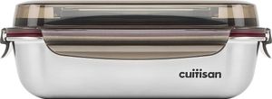 Cuitisan handy NO.1, 1900ml, Edelstahl-Vorratsdose mit Griff, Flora-Serie, rostfrei