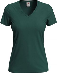 Stedman ST2700 | Classic V-Neck Damen T-Shirt - Farbe: Bottle Green - Größe: L