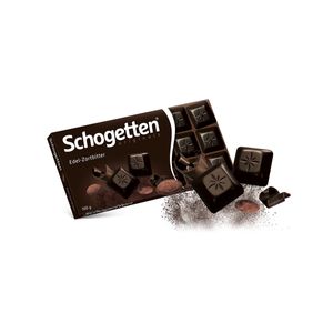Schogetten Edel Zarbitter kraftvolle knackige dunkle Schokolade 100g