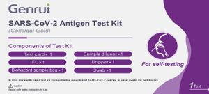 50x Genrui Antigen-Nasal Laien-Schnelltest (Selbsttest) CE-Zertifiziert (1er Verpackung) BfArM: AT1200/21