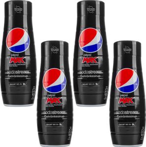 4x Sirup für SodaStream Pepsi Max ohne Zucker 440 ml