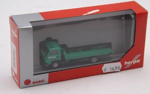 Herpa 094146 - MAN G 90 Plateau-Abschleppfahrzeug "Polizei" Grün 1:87