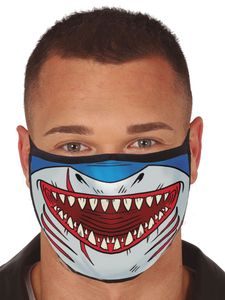 Hai Mund-Nasen-Maske aus Stoff
