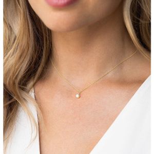 Kette Gold Opal Halskette ◦ Länge der Kette 50 cm / silber vergoldet