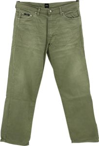 #5357 Hugo Boss, Arkansas ,  Herren Jeans Hose, Denim ohne Stretch, mint-grün, W 36 L 30