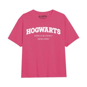 Harry Potter - "School" T-Shirt für Mädchen TV1929 (128) (Fuchsie)
