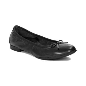 Tamaris Damen Ballerina klassisch Schleife Leder 1-22116-41, Größe:39 EU, Farbe:Schwarz