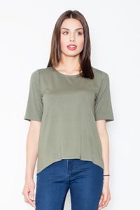 Figl Kurzarm-T-Shirt für Frauen Ygrailinde M436 olive S