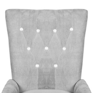 [Skandinavischen Retro Design] Sessel Silber Samt
