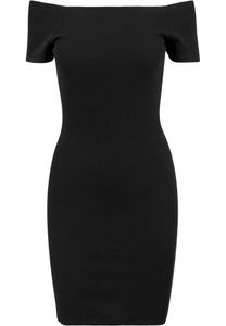 Urban Classics dámske šaty na ramienka TB1501 Schwarz Black XL