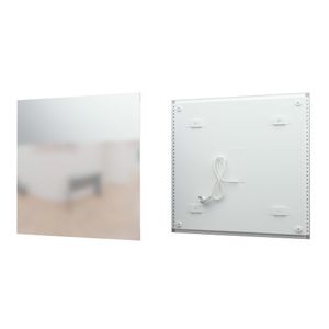 Fenix Infrarotheizung ECOSUN Spiegel 300 Watt (58,5 x 58,5 x 4,1cm), für Bad, Wohnraum, Schlafzimmer - Oberfläche aus Glas