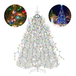 Salcar 10x3m 350 LED-LichterketteChristbaumbeleuchtung mit Ring 9 ModiWeihnachtsbeleuchtung Außen für weihnachtsbaum Deko
