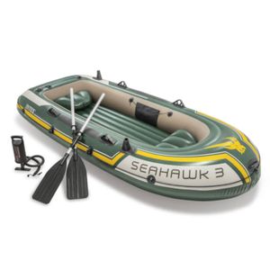 INTEX 68380 - Čln - Seahawk 3 (295x137x43cm) SET vrátane hliníkového pádla + čerpadla #68614, do 360 kg, 295x137x43cm