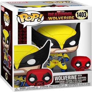 POP Figur Marvel Deadpool & Wolverine - Wolverine mit Babypool