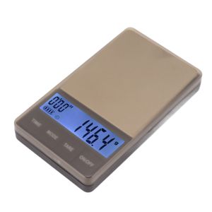 Kleine Kaffeewaage,Kleine digitale Kaffeewaage,Digitale Taschenkaffeewaage,Taschenkaffeewaage mit Timer,Elektronische Tropfkaffeewaage,Taschen-Lebensmittelwaage