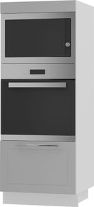 Backofenschrank Quantum Q-D5AM/60/154 Teilauszug 60cm Korpus- & Frontfarbe wählbar,dust grey matt,weiß