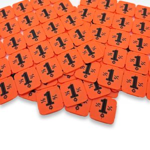 CombiCraft Eventchips bzw. Brechbare Wertmarken aus recyceltem Kunststof Orange -10.000 Stück