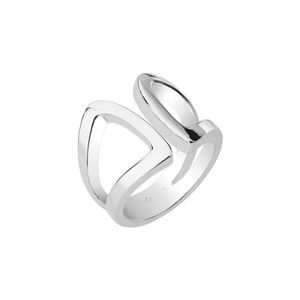 Joop Damen Ring Edelstahl silber MODERN SHAPED JPRG00010A1, Ringgröße:57 (18.1 mm Ø)